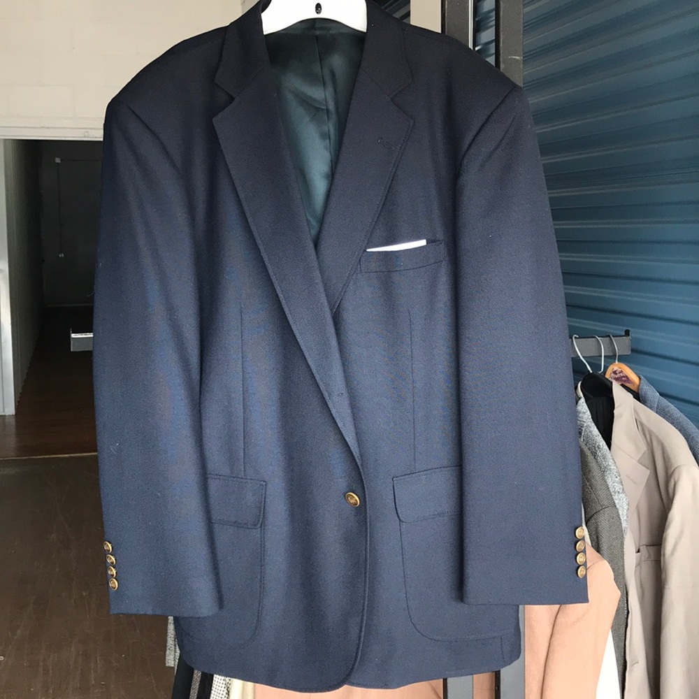 Vtg Barrington suit blazer jacket Sz 44R